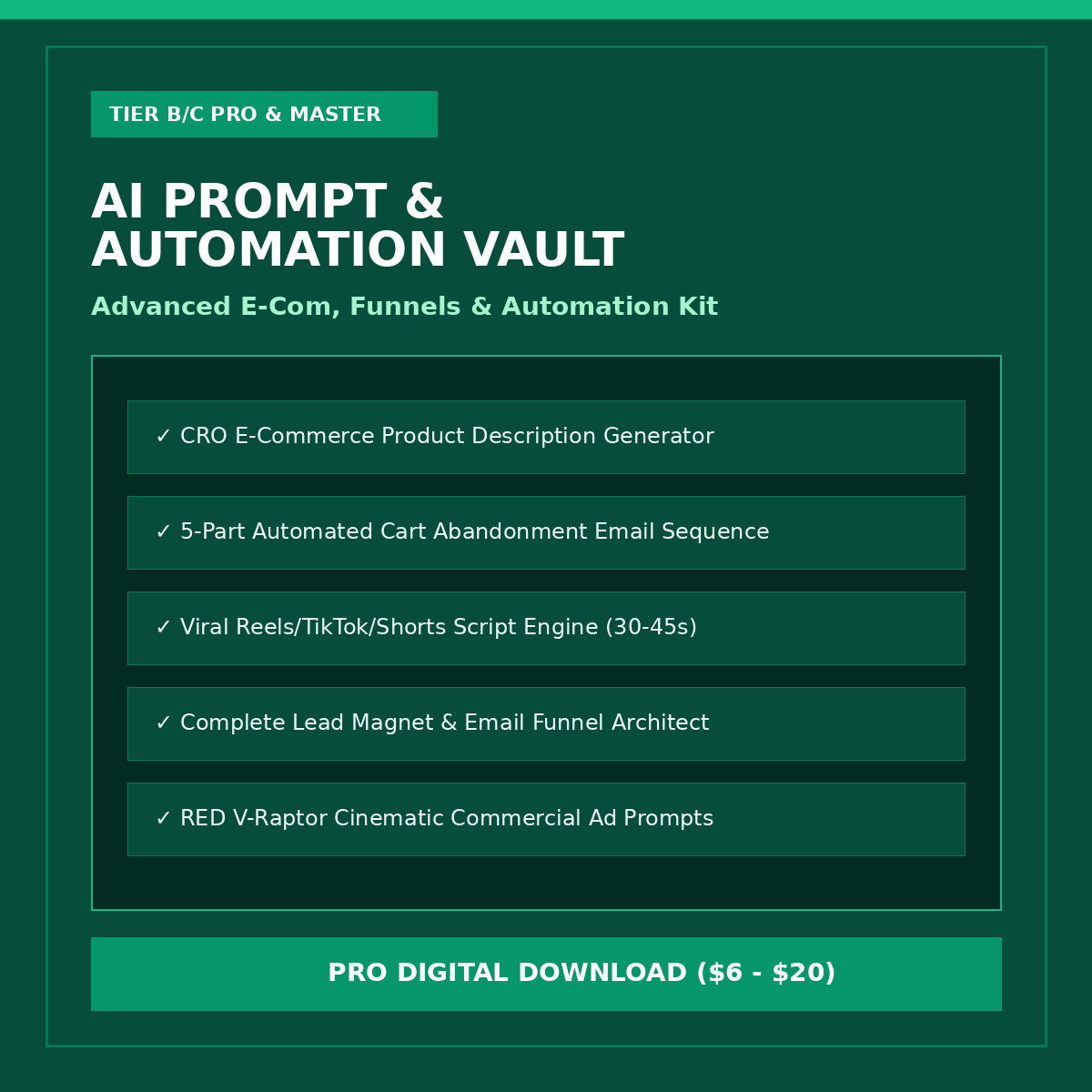 AI Prompt & Automation Vault (Pro & Master Suite)